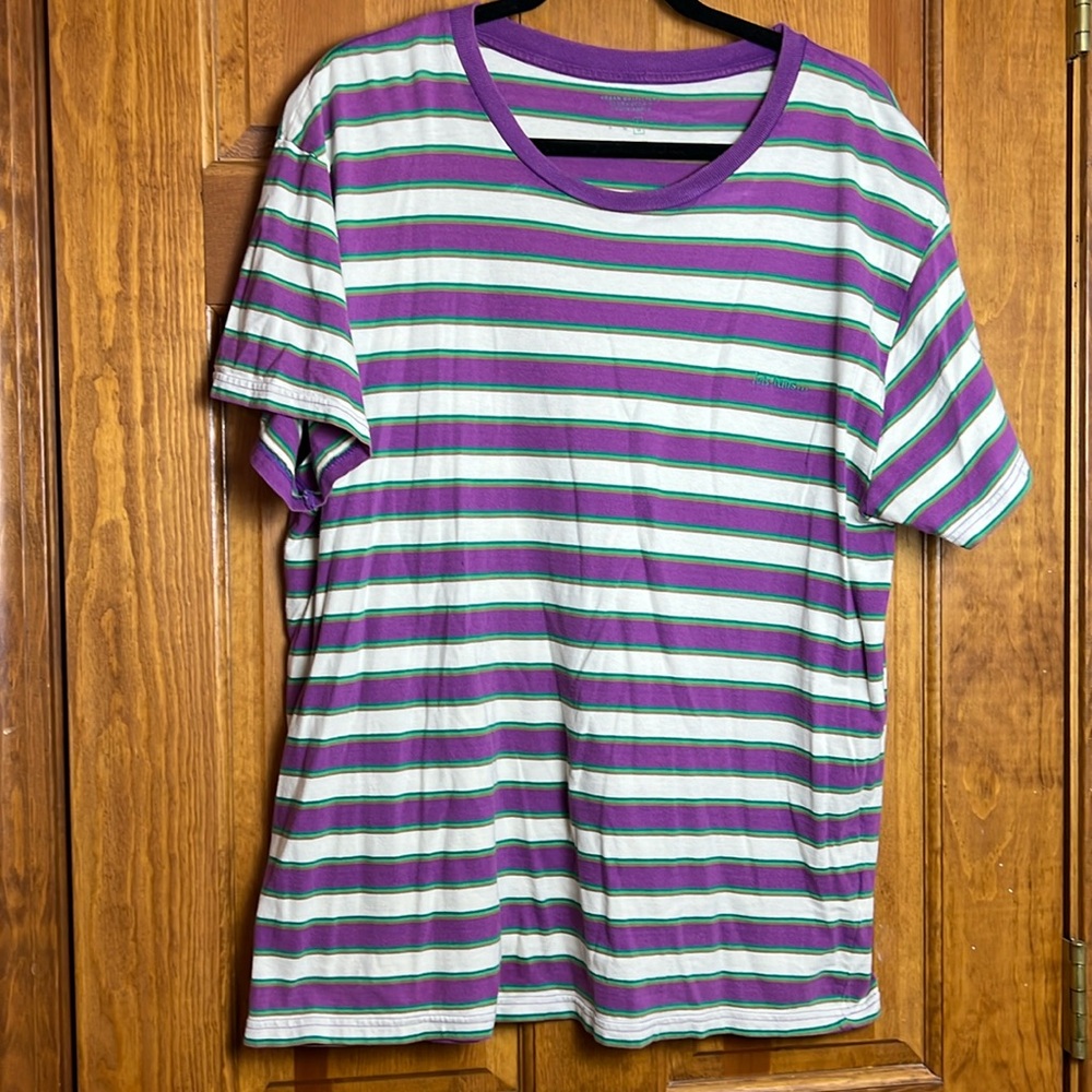 Men's Large Urban Outfitters Striped T-Shirt